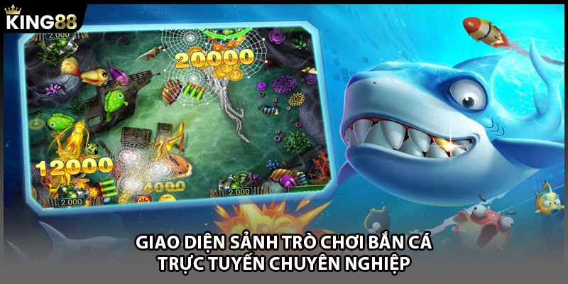 Giao diện sảnh trò chơi bắn cá trực tuyến chuyên nghiệp
