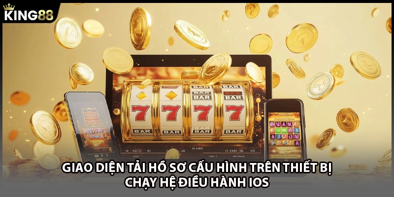 Giao diện tải hồ sơ cấu hình trên thiết bị chạy hệ điều hành iOS